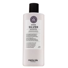 Maria Nila Sheer Silver Shampoo erősítő sampon platinaszőke és ősz hajra 350 ml