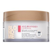 Schwarzkopf Professional BlondMe All Blondes Light Mask tápláló maszk szőke hajra 200 ml