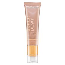 Makeup Revolution Super Dewy Skin Tint Moisturizer - Medium тонизираща и овлажняваща емулсия 55 ml