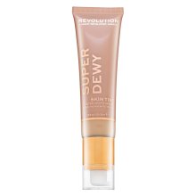 Makeup Revolution Super Dewy Skin Tint Moisturizer - Fair тонизираща и овлажняваща емулсия 55 ml