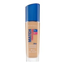Rimmel London Match Perfection 24HR SPF20 Foundation 300 Sand maquillaje líquido para piel unificada y sensible 30 ml