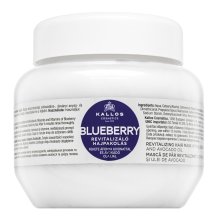 Kallos Blueberry Revitalizing Hair Mask Para el cabello seco y dañado 275 ml
