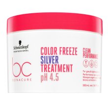 Schwarzkopf Professional BC Bonacure Color Freeze Silver Treatment pH 4.5 Clean Performance mască pentru neutralizarea nuanțelor de galben 500 ml