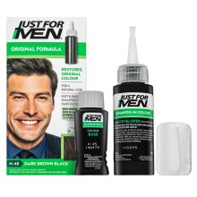 Just For Men Autostop Hair Colour shampoo colorante per uomini H45 Dark Brown Black 35 g