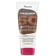 Fanola Color Mask ernährende Maske mit Farbpigmenten für Wiederbelebung der Farbe Sensual Chocolate 200 ml