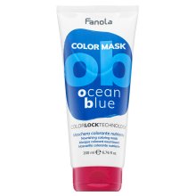 Fanola Color Mask подхранваща маска с цветни пигменти за опресняване на цвета Ocean Blue 200 ml