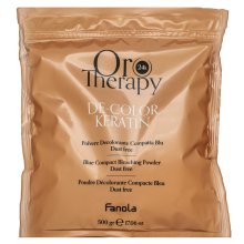 Fanola Oro Therapy 24k De-Color Keratin meliertes Pulver zur Haaraufhellung 500 g