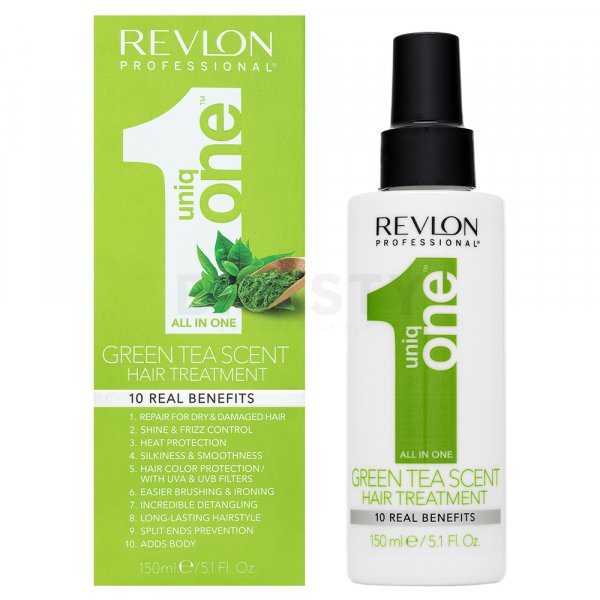 Revlon Professional Uniq One All In One Green Tea Treatment verzorging zonder spoelen voor alle haartypes 150 ml