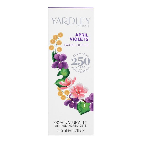 Yardley April Violets Contemporary Edition toaletná voda pre ženy 50 ml