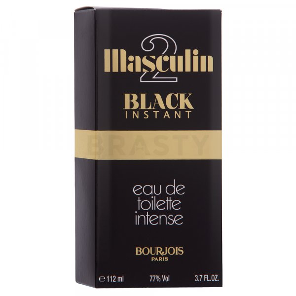 Bourjois Masculin 2 Black Instant Eau de Toilette férfiaknak 112 ml