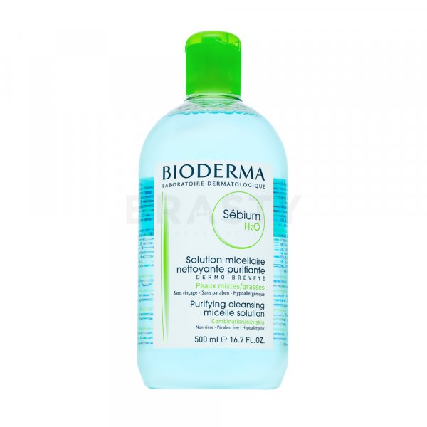 Bioderma Sébium H2O Purifying Cleansing Micelle Solution мицеларен разтвор за мазна кожа 500 ml