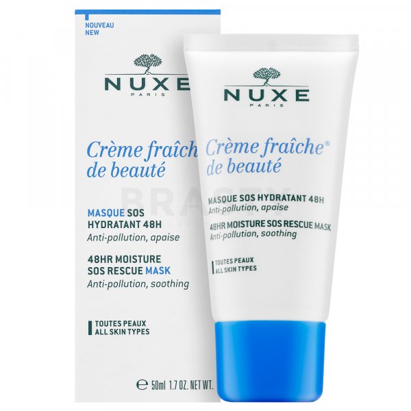 Nuxe Creme Fraiche de Beauté 48HR Moisture SOS Rescue Mask nyugtató és frissítő maszk hidratáló hatású 50 ml