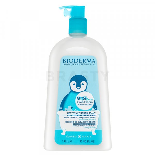 Bioderma ABCDerm Cold-Cream Crème Lavante cremă hrănitoare cu efect de protecție și curățare pentru copii 1000 ml