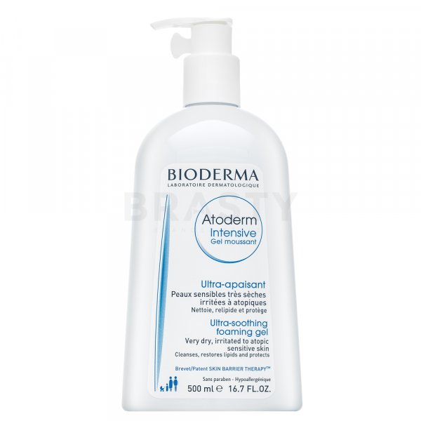 Bioderma Atoderm Intensive Gel Moussant tisztító gél nagyon száraz és érzékeny arcbőrre 500 ml