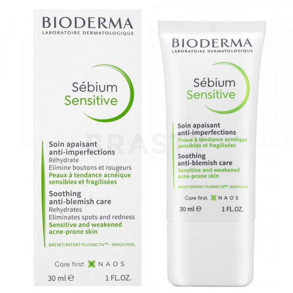 Bioderma Sébium Sensitive Soothing Anti-Blemish Care Emulsion calmante para piel problemática 30 ml