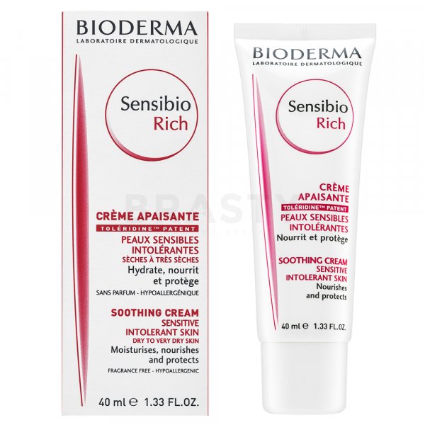 Bioderma Sensibio Rich Soothing Cream nyugtató emulzió hidratáló hatású 40 ml