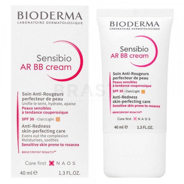Bioderma Sensibio AR BB Cream Anti-Redness Skin-Perfecting Care Claire Light crema BB contra el enrojecimiento 40 ml