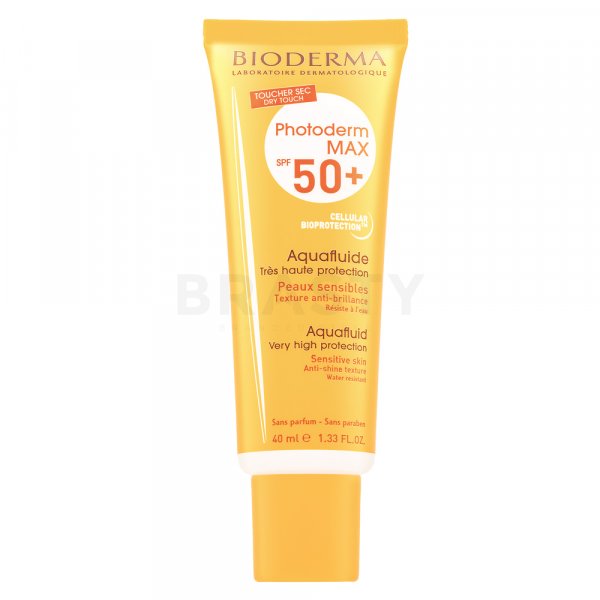 Bioderma Photoderm MAX Aquafluid SPF 50+ loțiune de protecție solară pentru piele sensibilă 40 ml