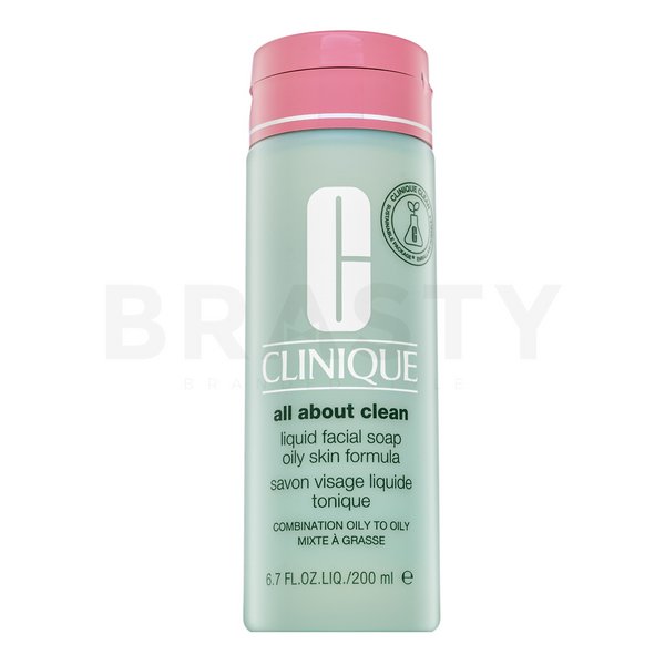 Clinique Liquid Facial Soap Oily Skin Formula jabón líquido para la cara para piel grasienta 200 ml