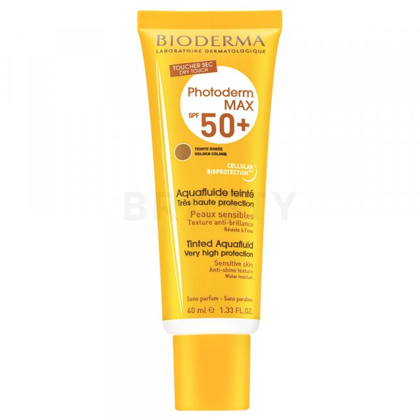 Bioderma Photoderm MAX Aquafluid Golden Colour SPF 50+ crema abbronzante per unificare il tono della pelle 40 ml