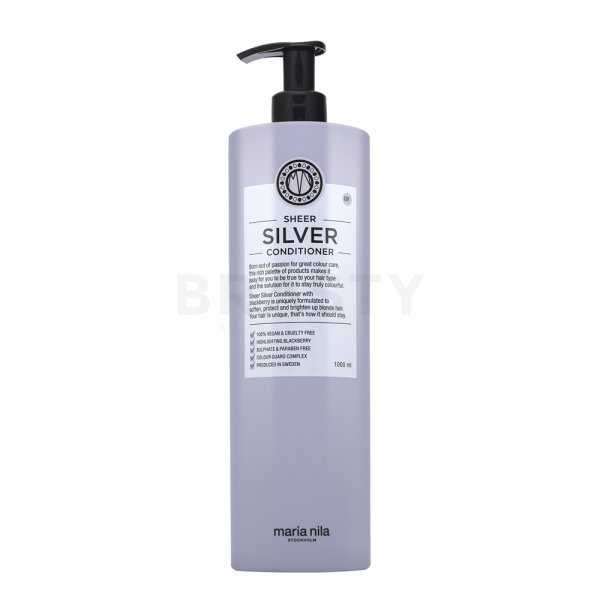 Maria Nila Sheer Silver Conditioner balsamo nutriente per capelli biondo platino e grigi 1000 ml