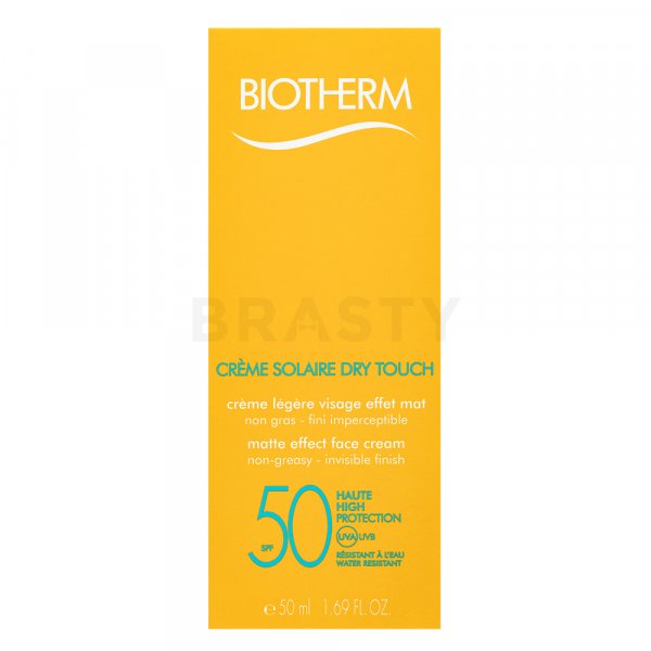 Biotherm Creme Solaire Dry Touch Face SPF 50 crema abbronzante con un effetto opaco 50 ml