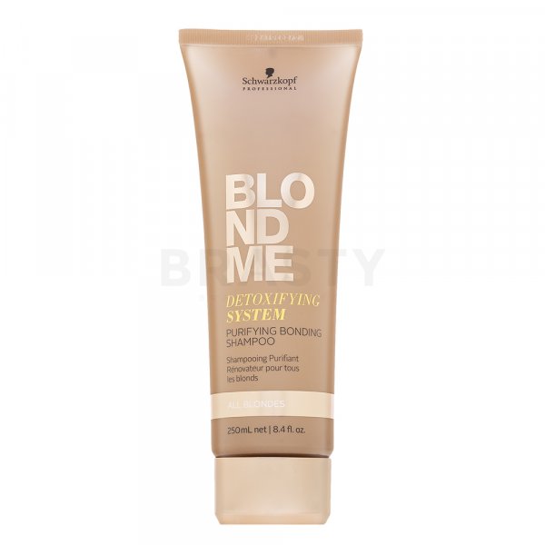 Schwarzkopf Professional BlondMe Detoxifying System Purifying Bonding Shampoo Pflegeshampoo für blondes Haar 250 ml