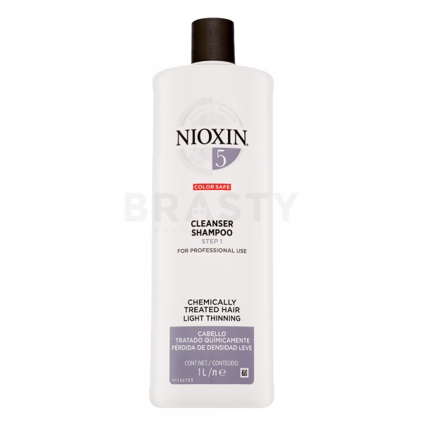 Nioxin System 5 Cleanser Shampoo Champú limpiador Para el cabello tratado químicamente 1000 ml