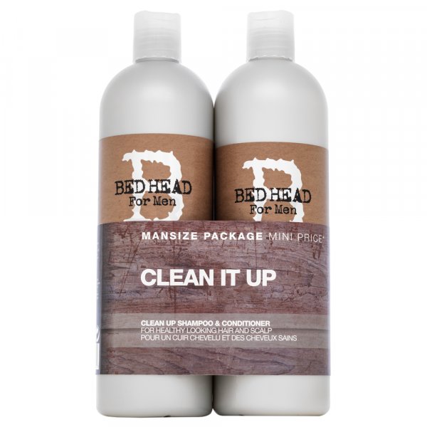 Tigi Bed Head B for Men Clean Up Shampoo & Conditioner șampon și balsam pentru folosirea zilnică 750 ml + 750 ml