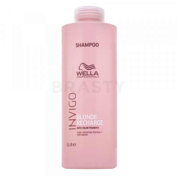 Wella Professionals Invigo Blonde Recharge Cool Blonde Shampoo Champú Para revivir los tonos rubios fríos 1000 ml