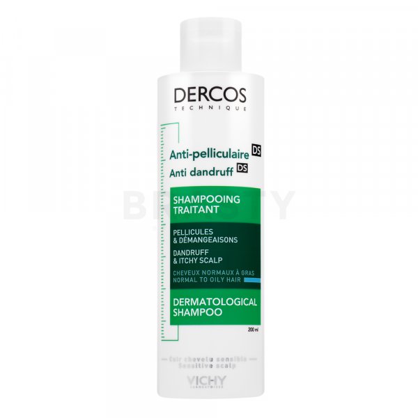Vichy Dercos Anti-Dadruff Advanced Action Shampoo tisztító sampon korpásodás ellen normál és zsíros hajra 200 ml