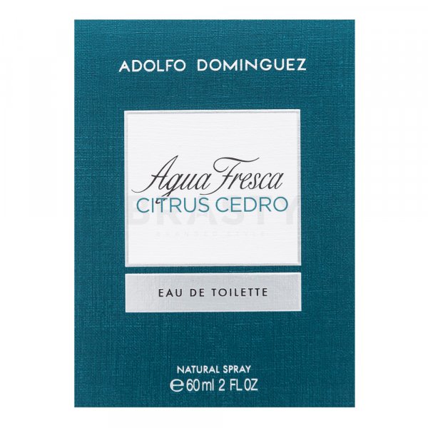 Adolfo Dominguez Agua Fresca Citrus Cedro Eau de Toilette férfiaknak 60 ml