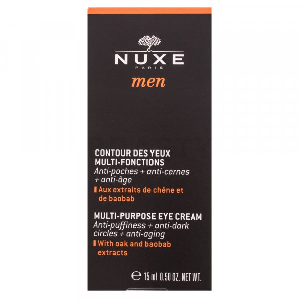 Nuxe Men Multi-Purpose Eye Cream cremă de ochi pentru netezire împotriva ridurilor, umflăturilor și a cearcănelor 15 ml