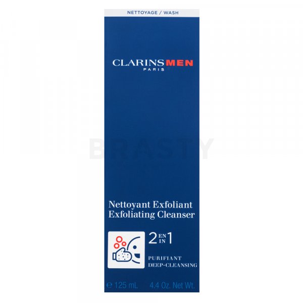 Clarins Men Exfoliating Cleanser tisztító maszk és hámlasztó 2az 1-ben 125 ml