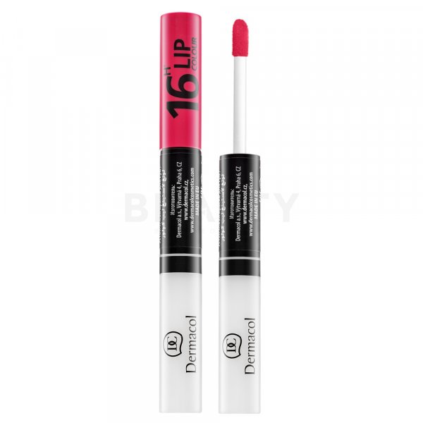 Dermacol 16H Lip Colour zweiphasige, langanhaltende Farbe und Gloss für die Lippen No. 08 7,1 ml