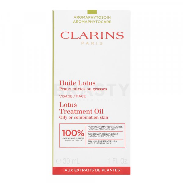 Clarins Lotus Face Treatment Oil ulei pentru curățare pentru piele uleioasă 30 ml