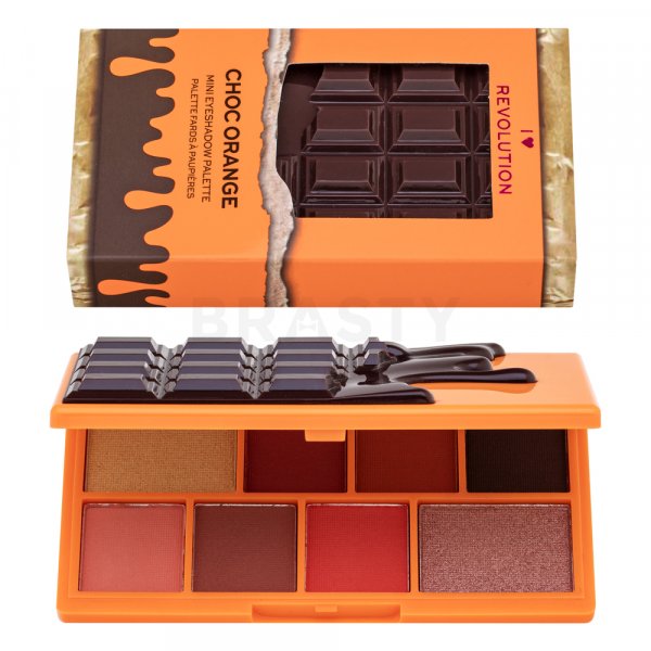 I Heart Revolution Mini Chocolate Shadow Palette paletka očných tieňov Choc Orange 10,2 g