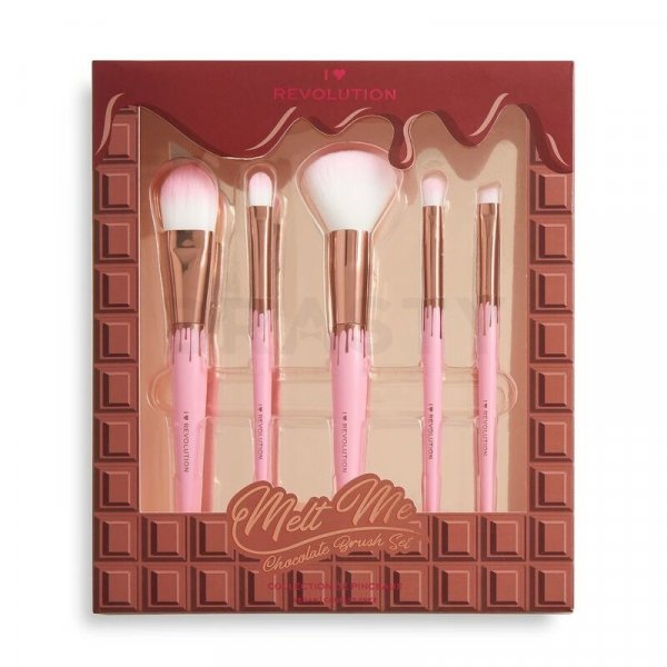 Makeup Revolution Melt Me Chocolate Brush Set set perii machiaj