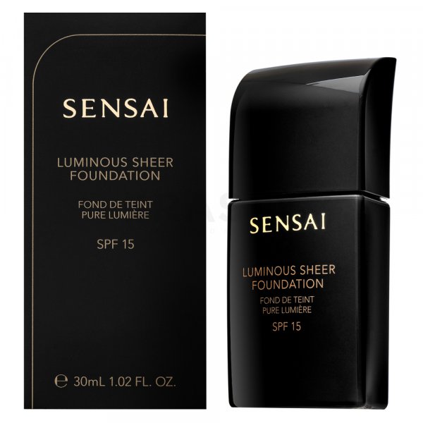Sensai Luminous Sheer Foundation LS206 Brown Beige vloeibare make-up voor een uniforme en stralende teint 30 ml
