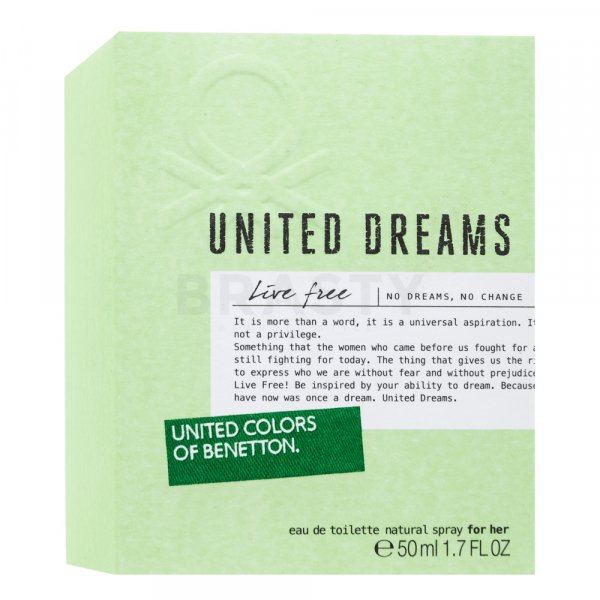 Benetton United Dreams Live Free woda toaletowa dla kobiet 50 ml