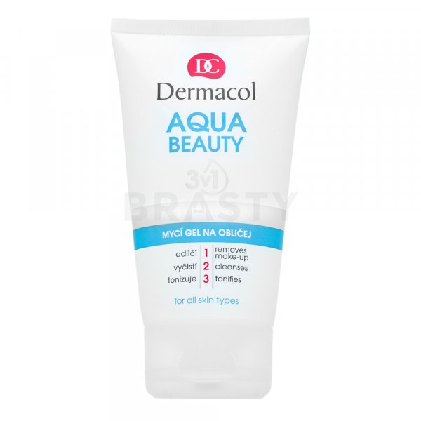 Dermacol Aqua Beauty 3in1 Face Cleansing Gel čistiaci gél na tvár 150 ml