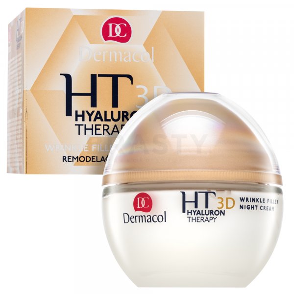 Dermacol Hyaluron Therapy 3D Wrinkle Filler Night Cream suero facial nocturno antiarrugas 50 ml