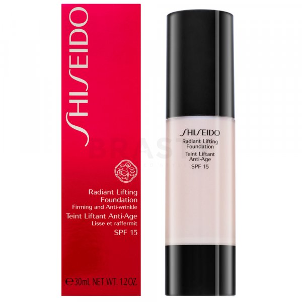 Shiseido Radiant Lifting Foundation I60 Natural Deep Ivory Liquid Foundation for unified and lightened skin 30 ml