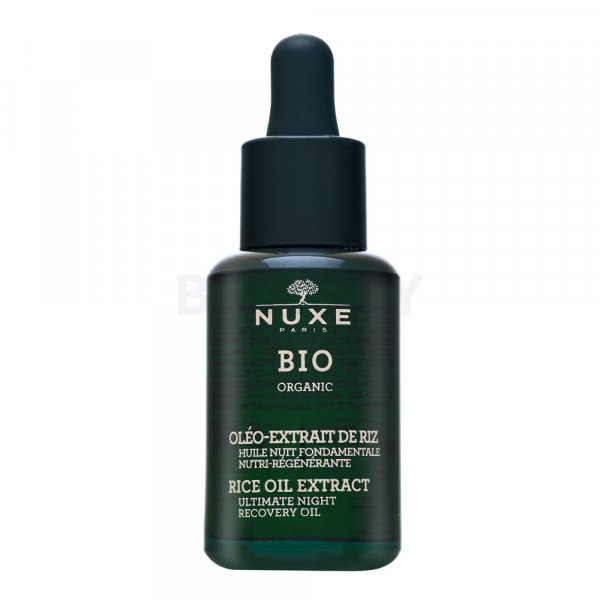 Nuxe Bio Organic Rice Oil Extract Ultimate Night Recovery Oil intenzív éjszakai szérum az arcbőr megújulásához 30 ml