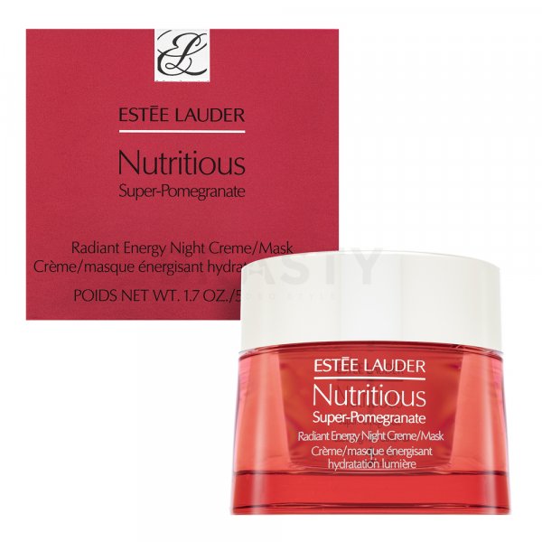 Estee Lauder Nutritious Super-Pomegranate Radiant Energy Night Creme/Mask suero facial nocturno con efecto hidratante 50 ml