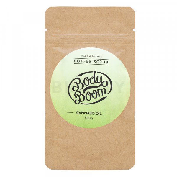 BodyBoom Coffee Scrub Cannabis Oil bőrradír minden bőrtípusra 100 g
