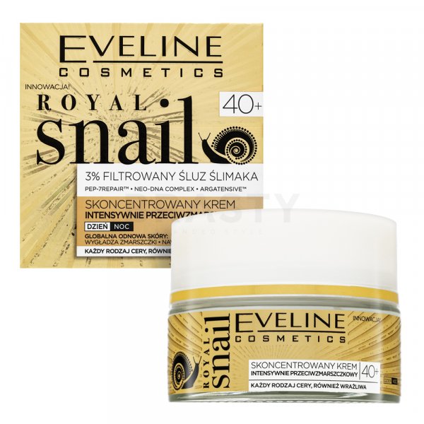Eveline Royal Snail Concentrated Intensively Anti-Wrinkle Cream 40+ Feszesítő szilárdító krém ráncok ellen 50 ml