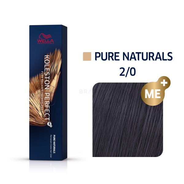 Wella Professionals Koleston Perfect Me+ Pure Naturals professionele permanente haarkleuring 2/0 60 ml