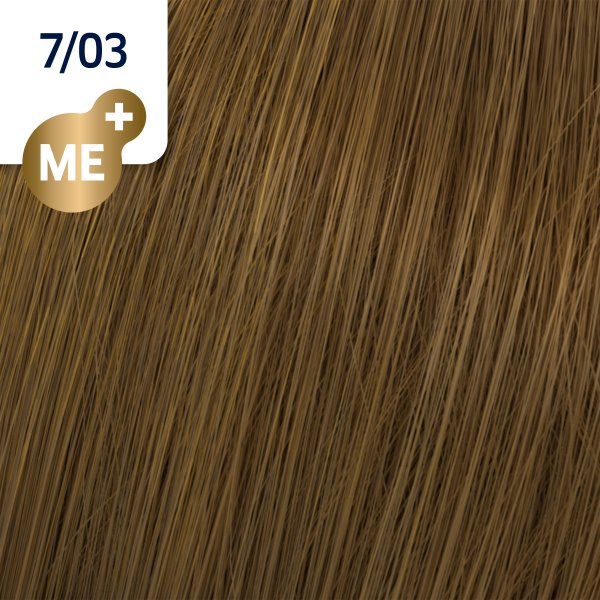 Wella Professionals Koleston Perfect Me+ Pure Naturals Professionelle permanente Haarfarbe 7/03 60 ml