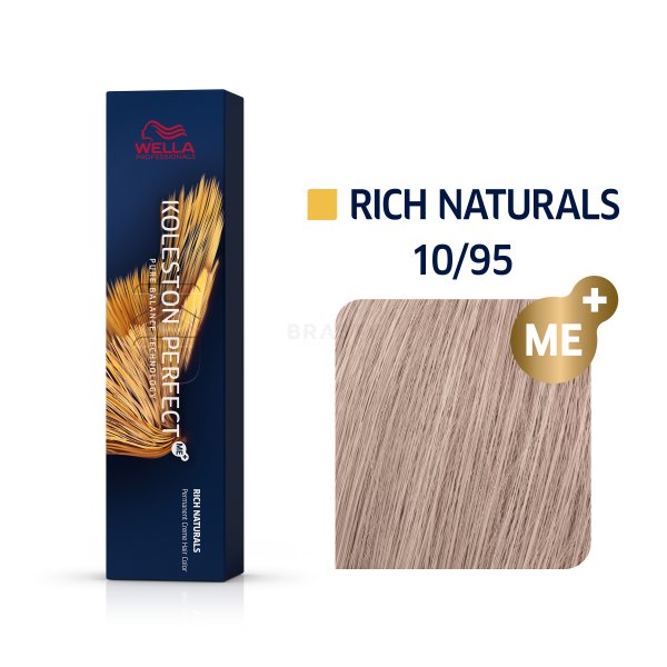 Wella Professionals Koleston Perfect Me+ Rich Naturals profesionálna permanentná farba na vlasy 10/95 60 ml